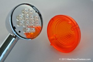 Reinstalling the orange plastic lens