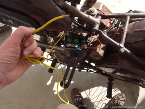 Getting ready to repolarise / flash the dynamo with a long jumper wire